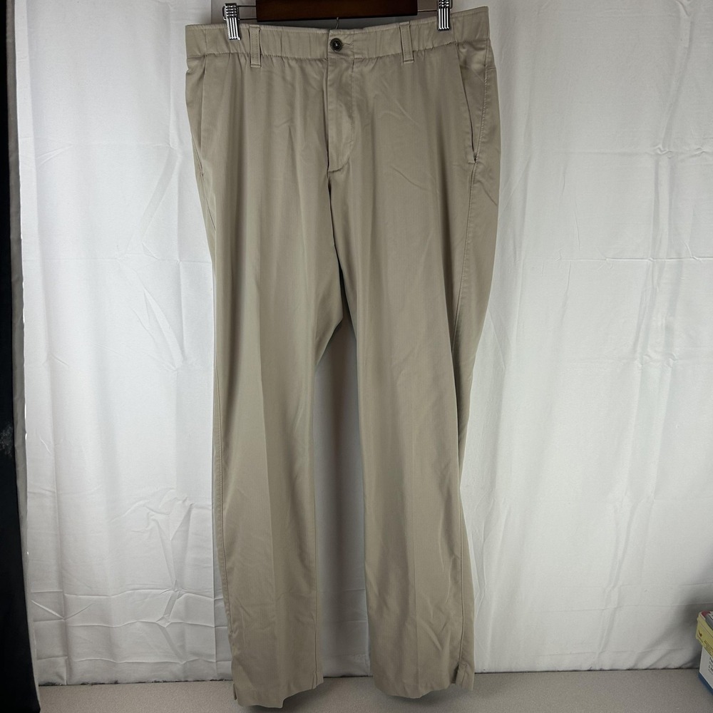 Under Armour Pants Mens 36x34 Beige Golf Stretch Performance Khakis Chino
